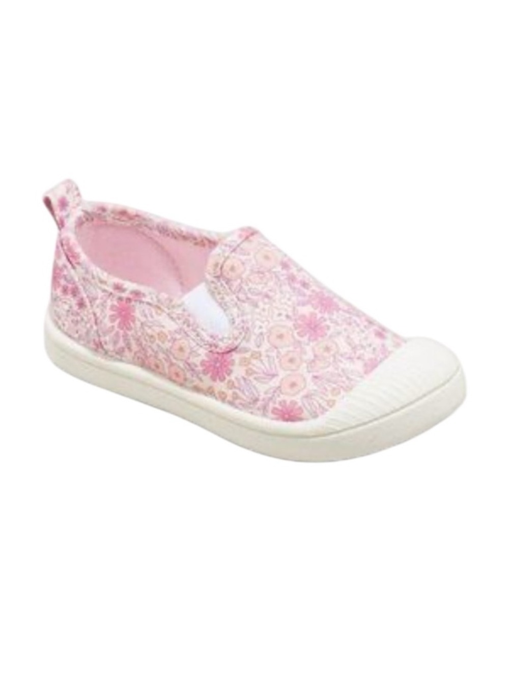 Cat & Jack Toddler Girls Kaleigh Floral Print Slip On Sneakers in Pink